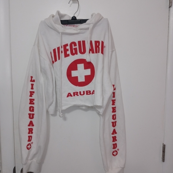 Lifeguard official licensed product long sleeve Cropped Sweatshirt "Aruba" - Picture 1 of 9